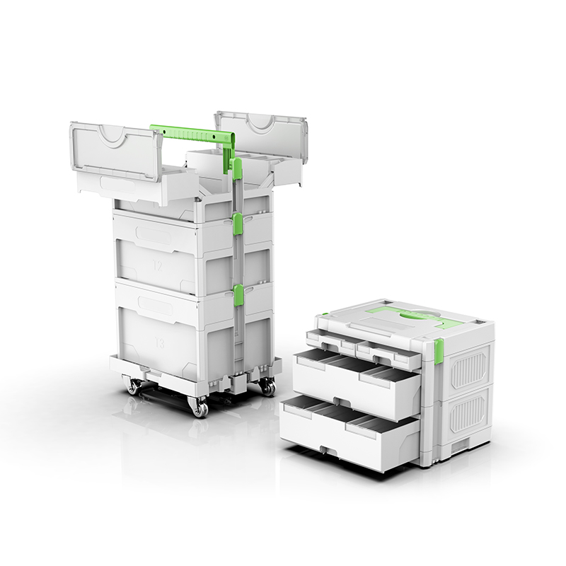 Caixa de ferramentas elétrica de plástico modular YW-A Caixa de ferramentas elétrica de plástico modular YW-A